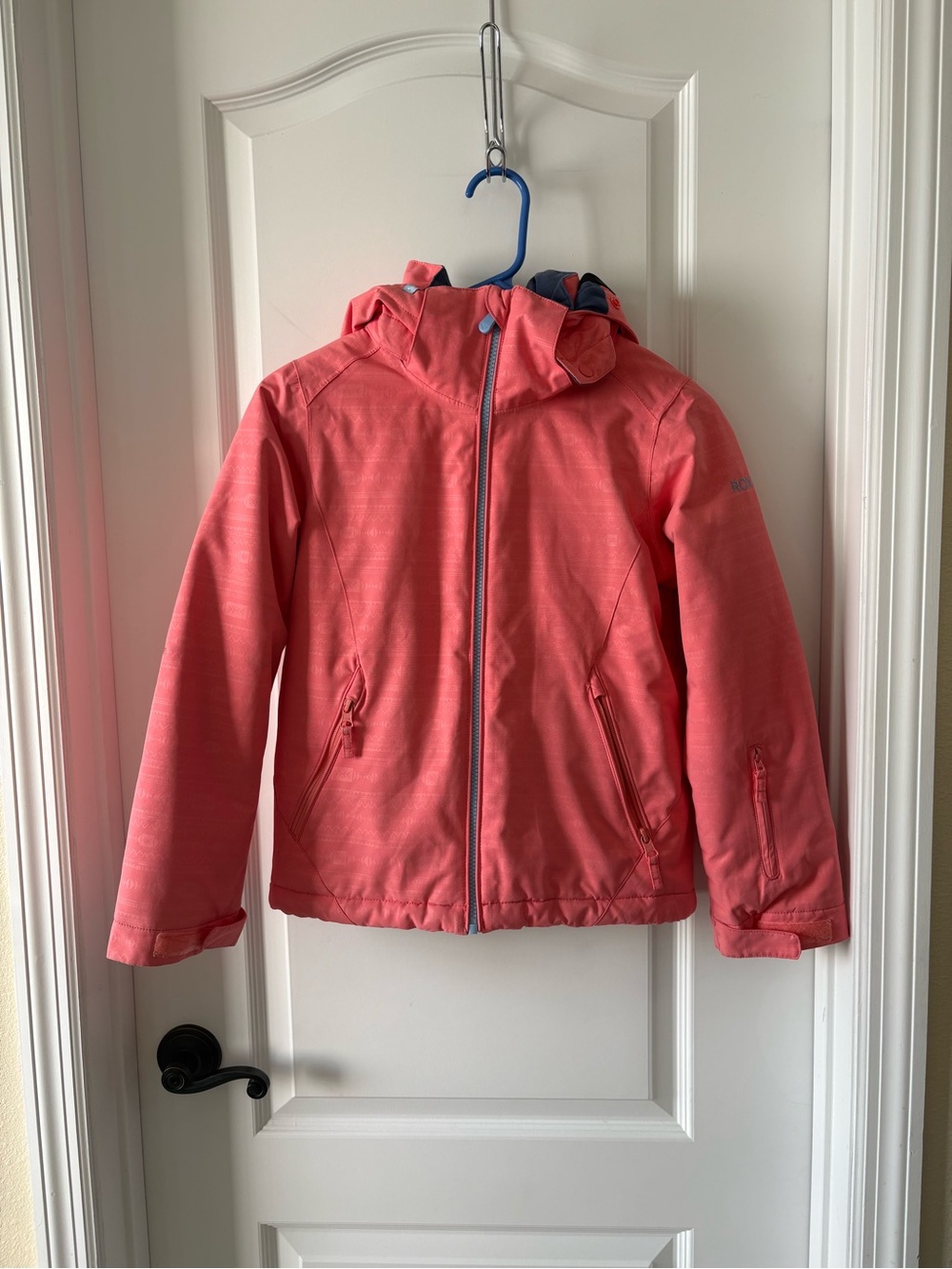 Roxy DryFlight 10K Women's Small Coral Hooded Ski Snow Jacket Winter Coat